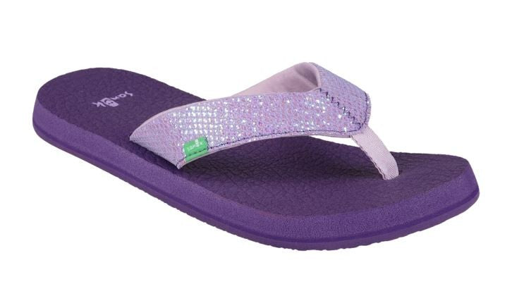 Sanuk Kids Yoga Glitter Flip Flop