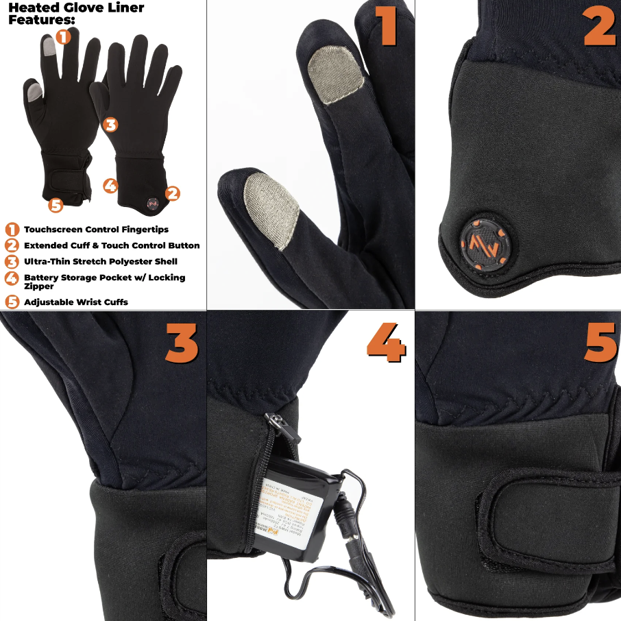 Unisex Heated Glove Liner XXL