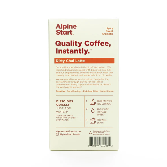 Alpine Start Dirty Chai Latte Instant Coffee