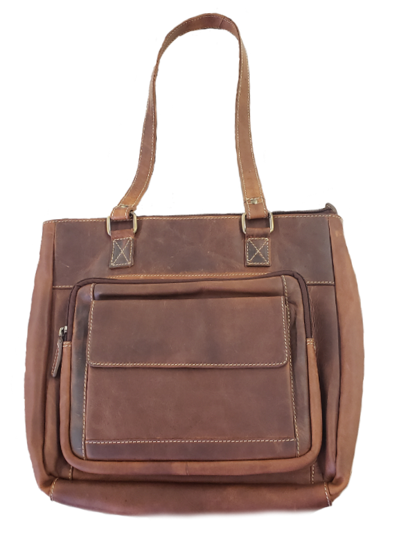 Rugged Earth Leather Hand Bag