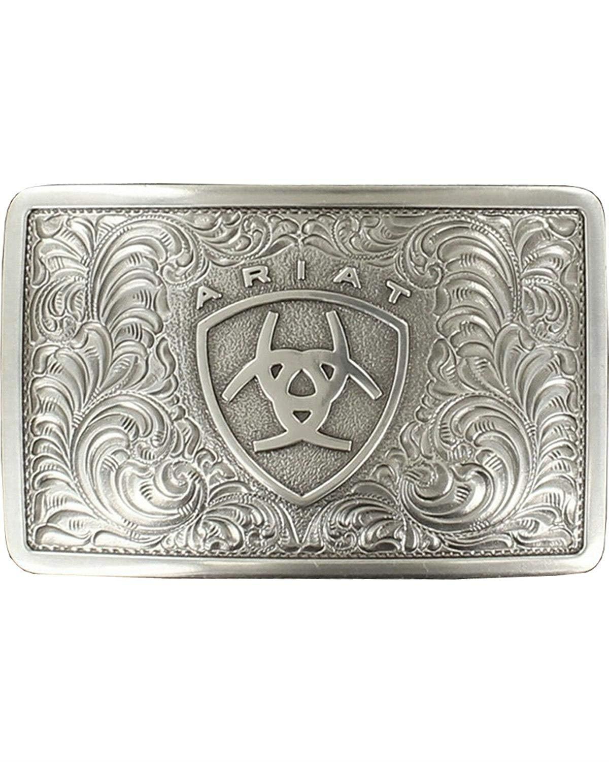 Ariat Silver Filigree Belt Buckle