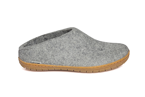 Glerups Open Heel Slipper w/ Rubber Sole