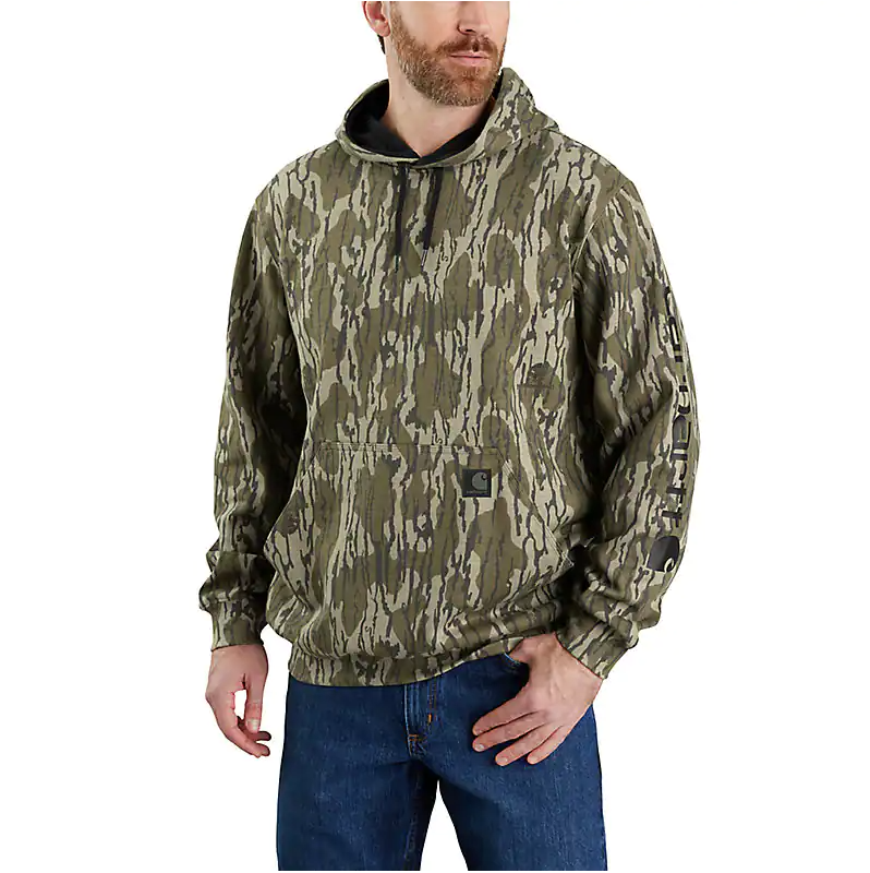 Men's Carhartt Loose Fit Midweight Camo Sweatshirt