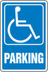 Handicap Parking Aluminum Sign